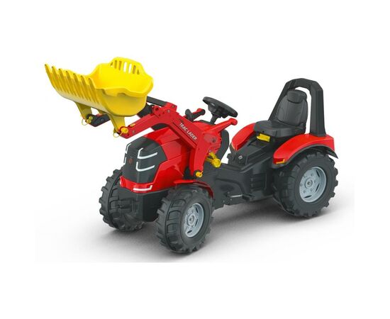 Веломобиль Rolly Toys Трактор с ковшом rollyX-Trac Premium красно-желтый (651009)