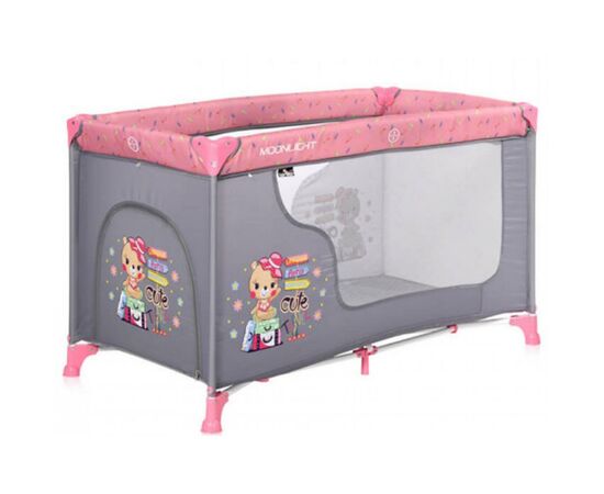 Детский манеж Bertoni/Lorelli MOONLIGHT 1L (pink travelling), изображение 3 Детский манеж Bertoni/Lorelli MOONLIGHT 1L (pink travelling), изображение 3