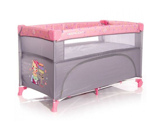 Детский манеж Bertoni/Lorelli Up And Down (pink trevel), изображение 2 Детский манеж Bertoni/Lorelli Up And Down (pink trevel), изображение 2