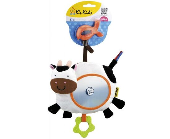 Іграшка-підвіска K’S KIDS з дзеркалом Корівка (KA10642-HC), зображення 2 Іграшка-підвіска K’S KIDS з дзеркалом Корівка (KA10642-HC), зображення 2