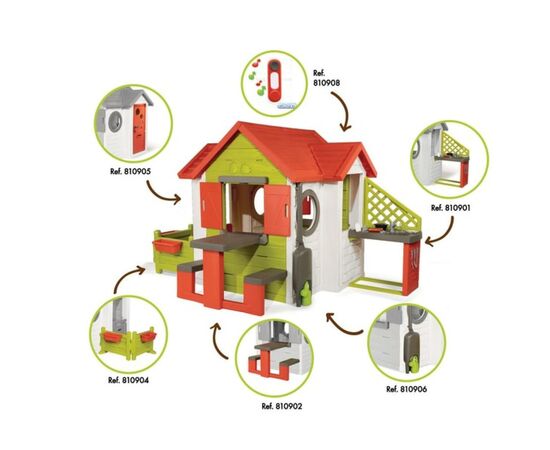Ігровий будиночок Smoby лісника зі ставнями та круглими вікнами (810406), зображення 2 Ігровий будиночок Smoby лісника зі ставнями та круглими вікнами (810406), зображення 2