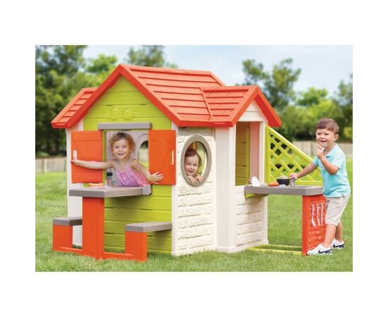 Ігровий будиночок Smoby лісника зі ставнями та круглими вікнами (810406), зображення 3 Ігровий будиночок Smoby лісника зі ставнями та круглими вікнами (810406), зображення 3