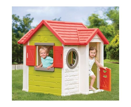 Ігровий будиночок Smoby лісника зі ставнями та круглими вікнами (810406), зображення 4 Ігровий будиночок Smoby лісника зі ставнями та круглими вікнами (810406), зображення 4