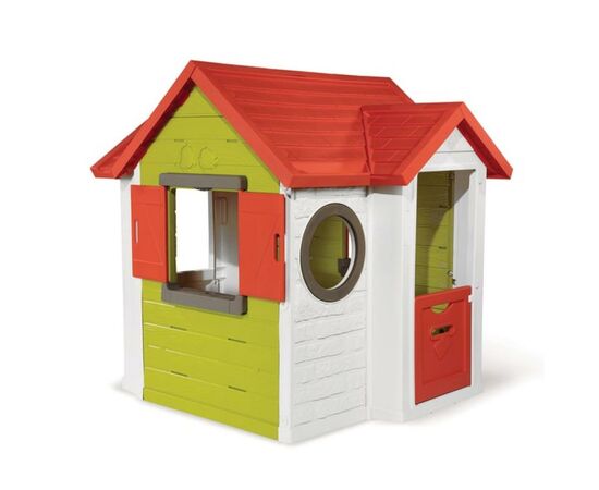 Ігровий будиночок Smoby лісника зі ставнями та круглими вікнами (810406)