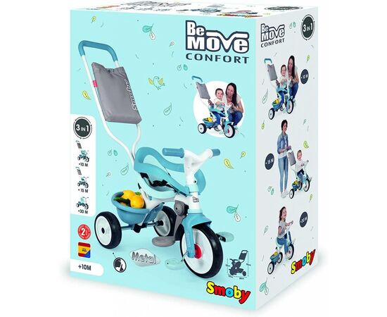 Детский велосипед Smoby Be Move Комфорт 3 в 1 голубой (740414), изображение 3 Детский велосипед Smoby Be Move Комфорт 3 в 1 голубой (740414), изображение 3