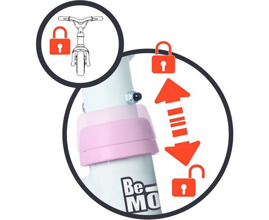 Детский велосипед Smoby Be Move Комфорт 3 в 1 розовый (740415), изображение 4 Детский велосипед Smoby Be Move Комфорт 3 в 1 розовый (740415), изображение 4