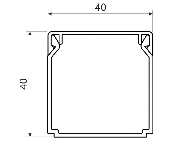 Короб Kopos LHD 40х40_HD (40х40 LHD), изображение 2 Короб Kopos LHD 40х40_HD (40х40 LHD), изображение 2