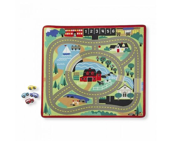 Детский коврик Melissa&Doug Городская дорога с машинками (MD19400), изображение 3 Детский коврик Melissa&Doug Городская дорога с машинками (MD19400), изображение 3