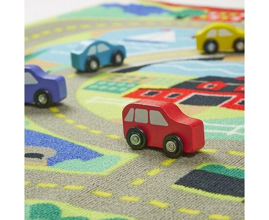 Детский коврик Melissa&Doug Городская дорога с машинками (MD19400), изображение 6 Детский коврик Melissa&Doug Городская дорога с машинками (MD19400), изображение 6