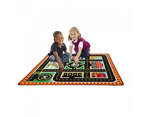 Детский коврик Melissa&Doug Спасательные машины (с машинками) (MD19406), изображение 2 Детский коврик Melissa&Doug Спасательные машины (с машинками) (MD19406), изображение 2