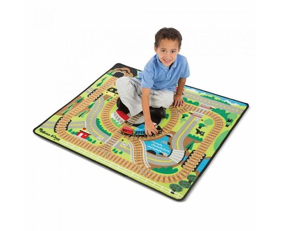 Детский коврик Melissa&Doug Железная дорога с паровозиками (MD19554), изображение 4 Детский коврик Melissa&Doug Железная дорога с паровозиками (MD19554), изображение 4