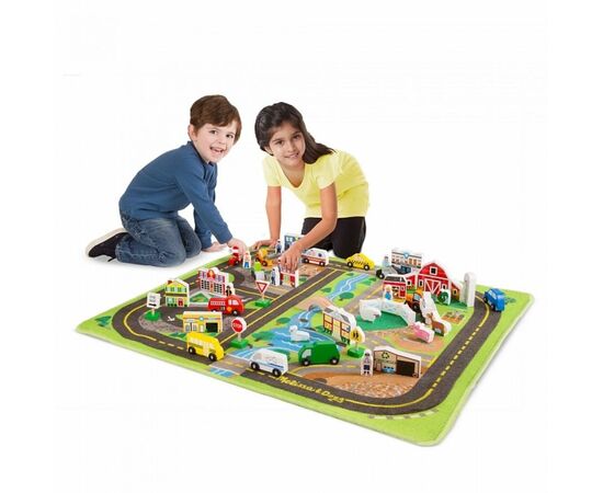Детский коврик Melissa&Doug Мега-набор Коврик с игрушками (MD5195), изображение 2 Детский коврик Melissa&Doug Мега-набор Коврик с игрушками (MD5195), изображение 2