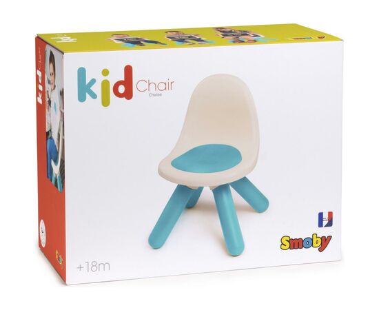 Детский стульчик Smoby со спинкой голубой (880104), изображение 2 Детский стульчик Smoby со спинкой голубой (880104), изображение 2