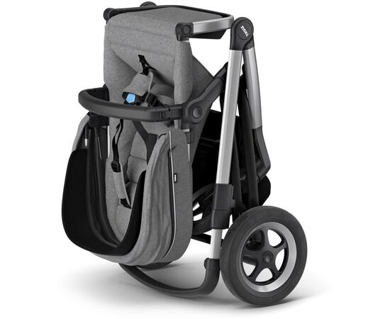Коляска Thule 2 в 1 Sleek с люлькой Grey Melange (TH 11000006), изображение 4 Коляска Thule 2 в 1 Sleek с люлькой Grey Melange (TH 11000006), изображение 4
