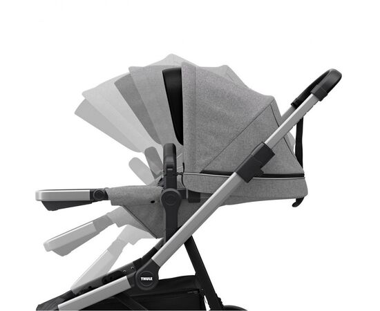 Коляска Thule 2 в 1 Sleek с люлькой Grey Melange (TH 11000006), изображение 6 Коляска Thule 2 в 1 Sleek с люлькой Grey Melange (TH 11000006), изображение 6