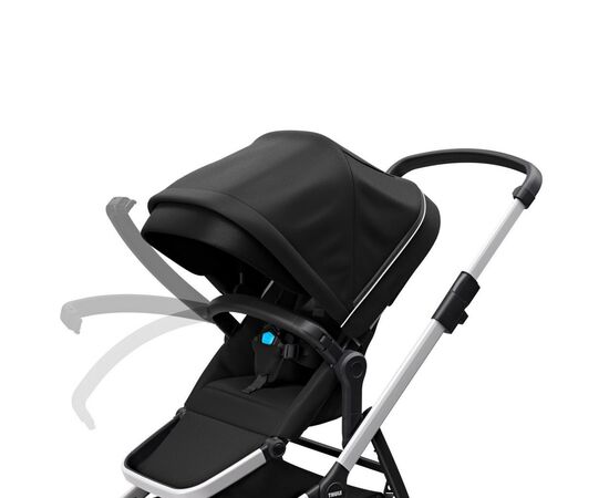 Коляска Thule 2 в 1 Sleek с люлькой Midnight Black (TH 11000007), изображение 7 Коляска Thule 2 в 1 Sleek с люлькой Midnight Black (TH 11000007), изображение 7