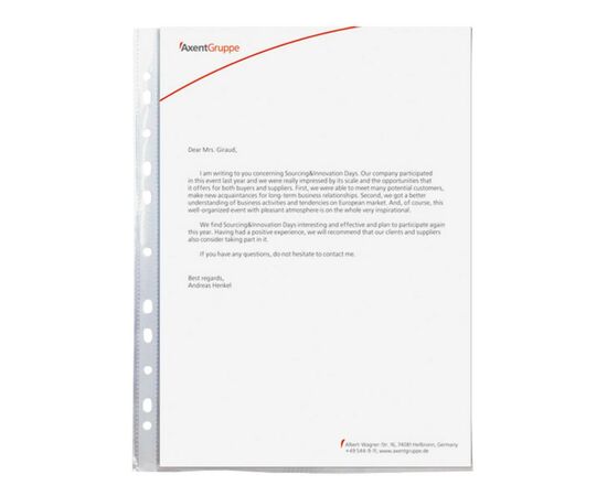 Файл Axent А4+ Glossy, 30 мкм (100 шт.) (2007-00-А), изображение 2 Файл Axent А4+ Glossy, 30 мкм (100 шт.) (2007-00-А), изображение 2