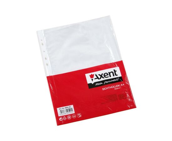 Файл Axent А4+ Glossy, 30 мкм (100 шт.) (2007-00-А)