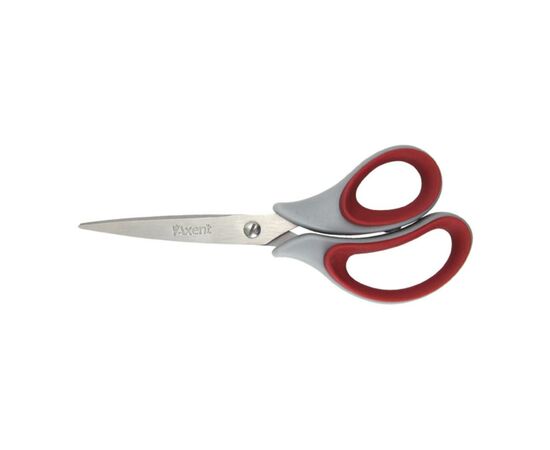 Ножиці Axent Duoton Soft, 16,5см, gray-red (6101-06-А)