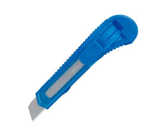 Нож канцелярский Buromax 18мм, transparent plastic, JOBMAX (BM.4646)