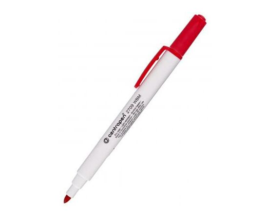 Маркер Centropen Board 2709 1-2 мм, round tip, red (2709/02)