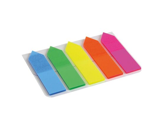 Стікер-закладка Axent Plastic bookmarks 5х12х50mm, 125шт, arrows, neon colors mix (2440-02-А)