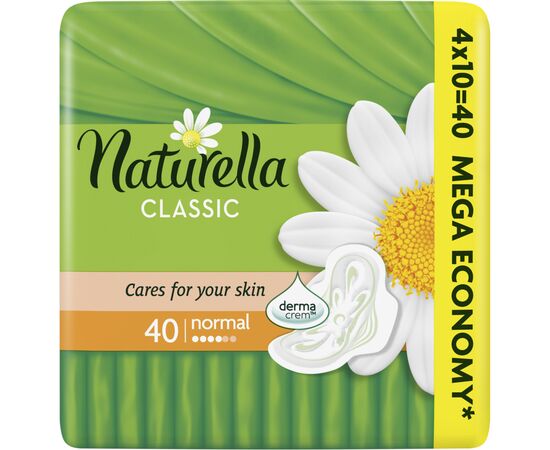 Гігієнічні прокладки Naturella Classic Normal 40 шт (4015400317937), зображення 2 Гігієнічні прокладки Naturella Classic Normal 40 шт (4015400317937), зображення 2