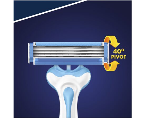 Бритва Gillette Blue 3 Cool 6шт (7702018457304), изображение 4 Бритва Gillette Blue 3 Cool 6шт (7702018457304), изображение 4