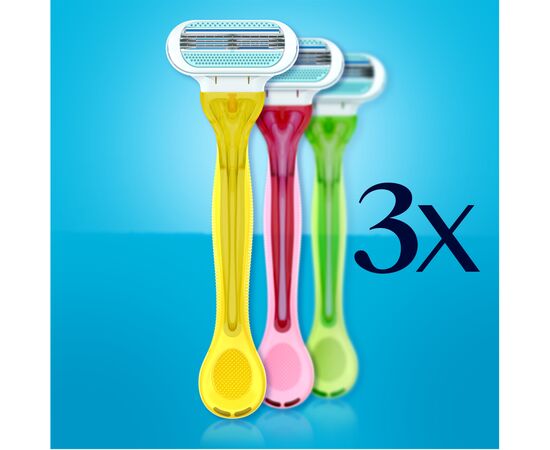 Бритва Gillette Venus Tropical 3 шт. (7702018426263), изображение 4 Бритва Gillette Venus Tropical 3 шт. (7702018426263), изображение 4