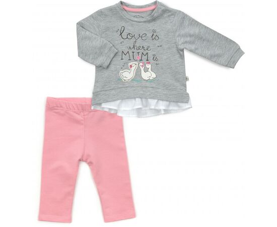 Набір дитячого одягу Tongs "LOVE IS WHERE MUM IS" (2623-86G-pink)