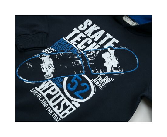 Кофта Breeze "SKATE" (13674-134B-darkblue), изображение 3 Кофта Breeze "SKATE" (13674-134B-darkblue), изображение 3