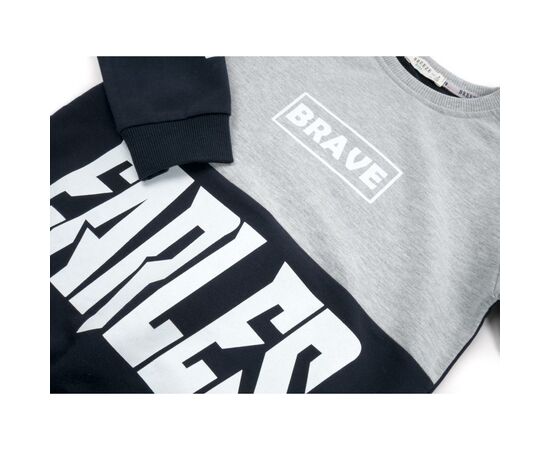 Кофта Breeze "EARLES" (14737-128B-gray), изображение 3 Кофта Breeze "EARLES" (14737-128B-gray), изображение 3