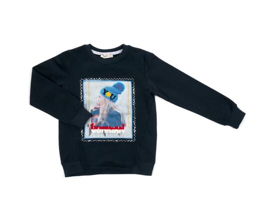 Кофта Breeze с девочкой (14449-140G-blue)