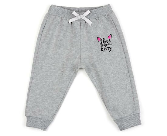 Штани дитячі Breeze I LOVE KITTY (12326-74G-gray)
