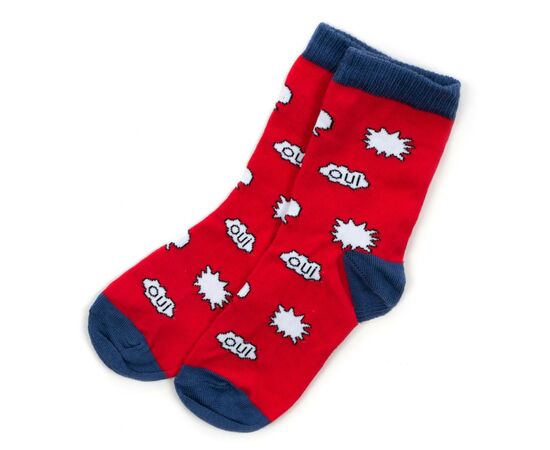 Шкарпетки Bross з хмаринками (17063-5-red)