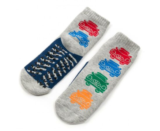 Носки Bross махровые с машинками (21348-1B-gray), изображение 2 Носки Bross махровые с машинками (21348-1B-gray), изображение 2