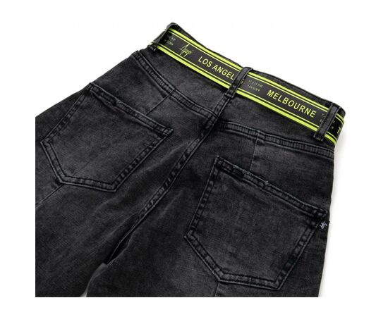 Штани дитячі A-Yugi джинсові (9249-140G-black), зображення 4 Штани дитячі A-Yugi джинсові (9249-140G-black), зображення 4