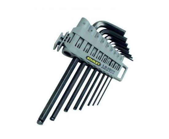 Набор инструментов Stanley HEX GRIP ключей шестигранных, 9шт. (0-89-904), изображение 2 Набор инструментов Stanley HEX GRIP ключей шестигранных, 9шт. (0-89-904), изображение 2