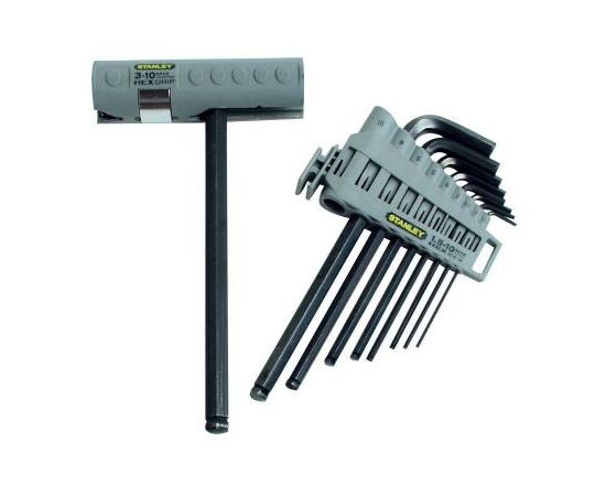 Набір інструментів Stanley HEX GRIP ключей шестигранных, 9шт. (0-89-904)