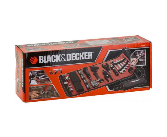 Набір інструментів Black&Decker автомобільний 71 предм. (A7144), зображення 6 Набір інструментів Black&Decker автомобільний 71 предм. (A7144), зображення 6