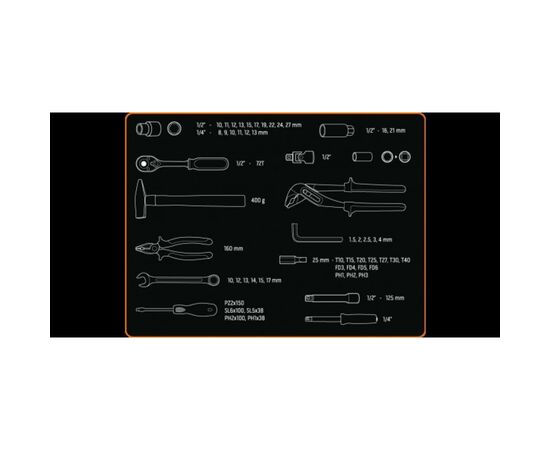Набор инструментов Neo Tools 56 ед. (08-684), изображение 3 Набор инструментов Neo Tools 56 ед. (08-684), изображение 3