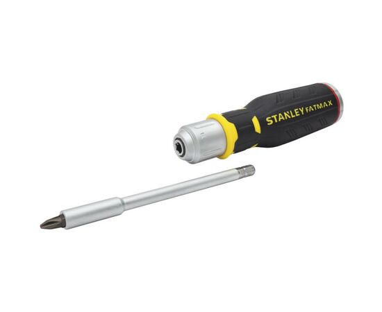 Отвертка Stanley FatMax MULTIBIT реверсивная + 12 насадок (FMHT0-62690), изображение 2 Отвертка Stanley FatMax MULTIBIT реверсивная + 12 насадок (FMHT0-62690), изображение 2