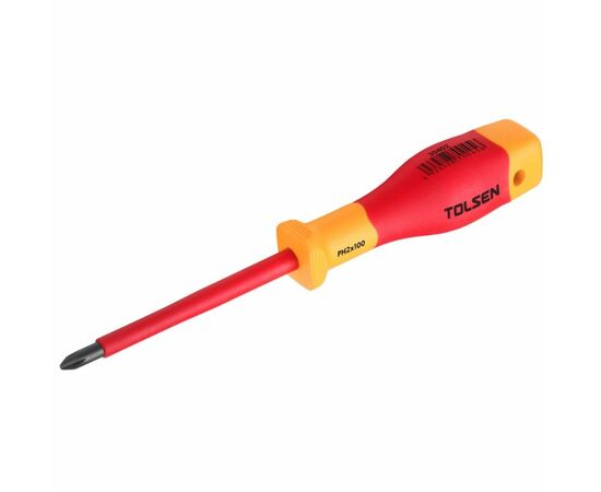 Викрутка Tolsen Premium діелектрична VDE хрестова PH 1х80 мм (V30401)