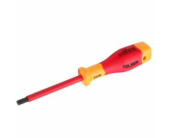 Отвертка Tolsen Premium диэлектрическая VDE шестигранная H 8.0х100 мм (V31008)