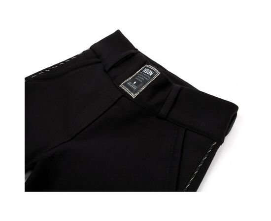 Лосины A-Yugi с блестящими лампасами (9159-134G-black), изображение 3