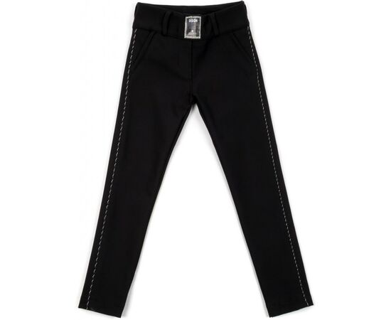 Лосины A-Yugi с блестящими лампасами (9159-134G-black)