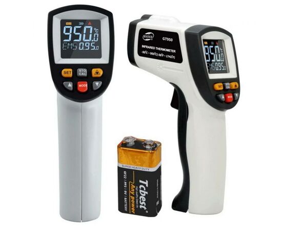 Пирометр Benetech бесконтактный инфракрасный -50-950°C (GT950), изображение 4