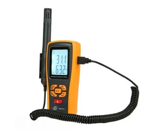 Термо-гігрометр Benetech Bluetooth 0-100, -10-50C (GM1361X), зображення 2 Термо-гігрометр Benetech Bluetooth 0-100, -10-50C (GM1361X), зображення 2