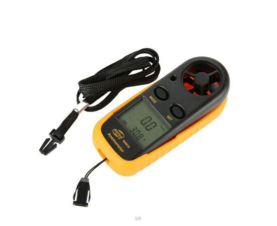 Анемометр Benetech цифровой 0,1-30м/с, -10-45°C (GM816), изображение 2 Анемометр Benetech цифровой 0,1-30м/с, -10-45°C (GM816), изображение 2