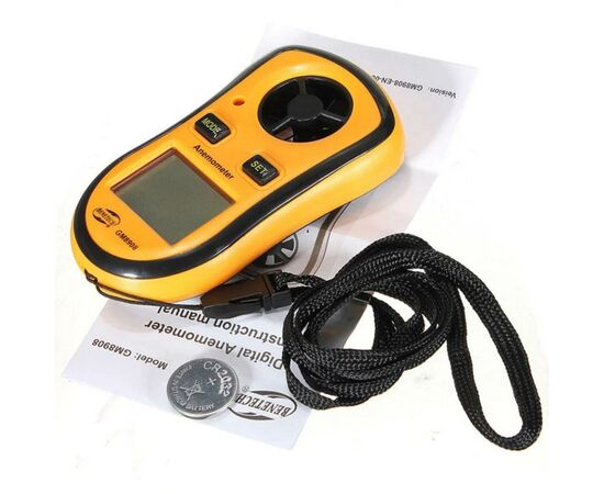 Анемометр Benetech цифровой крыльчатый 0,1-30м/с, -10-45°C (GM8908), изображение 2 Анемометр Benetech цифровой крыльчатый 0,1-30м/с, -10-45°C (GM8908), изображение 2